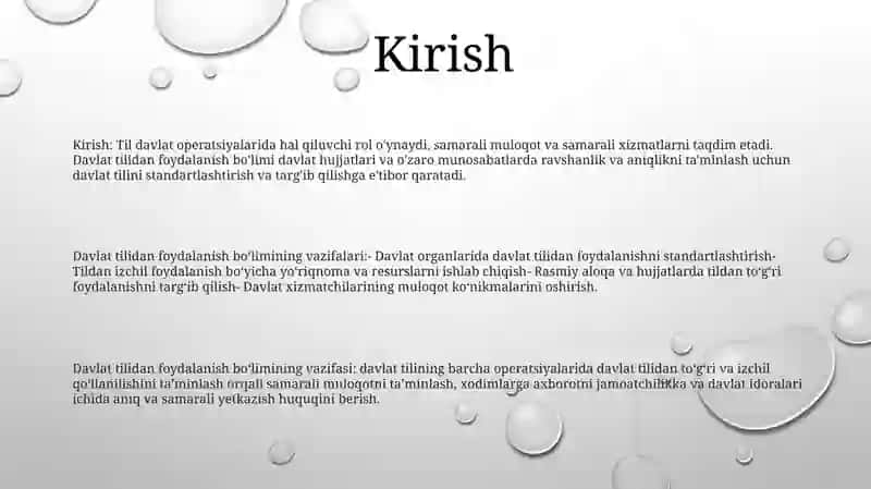 Davlat Tilida Ish Yuritish Sohasi 2