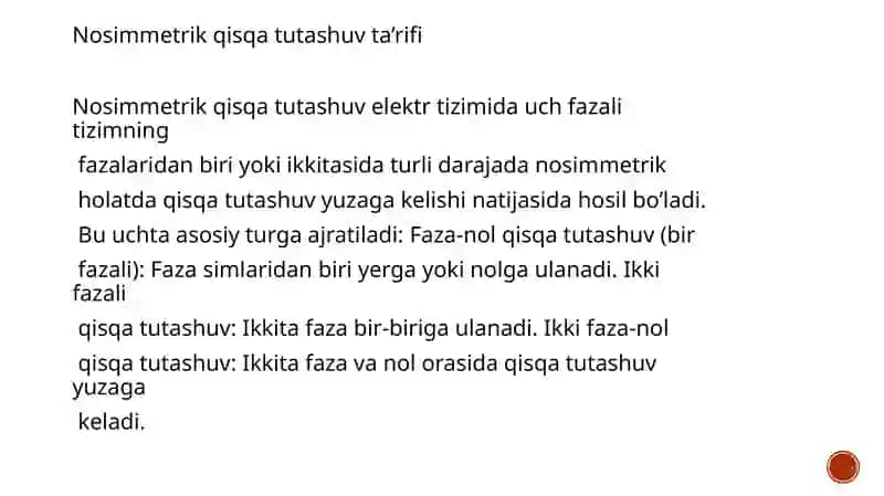 Nоsimmеtrik qisqa tutаshuv nuqtаsidа tоk vа kuchlаnish 2