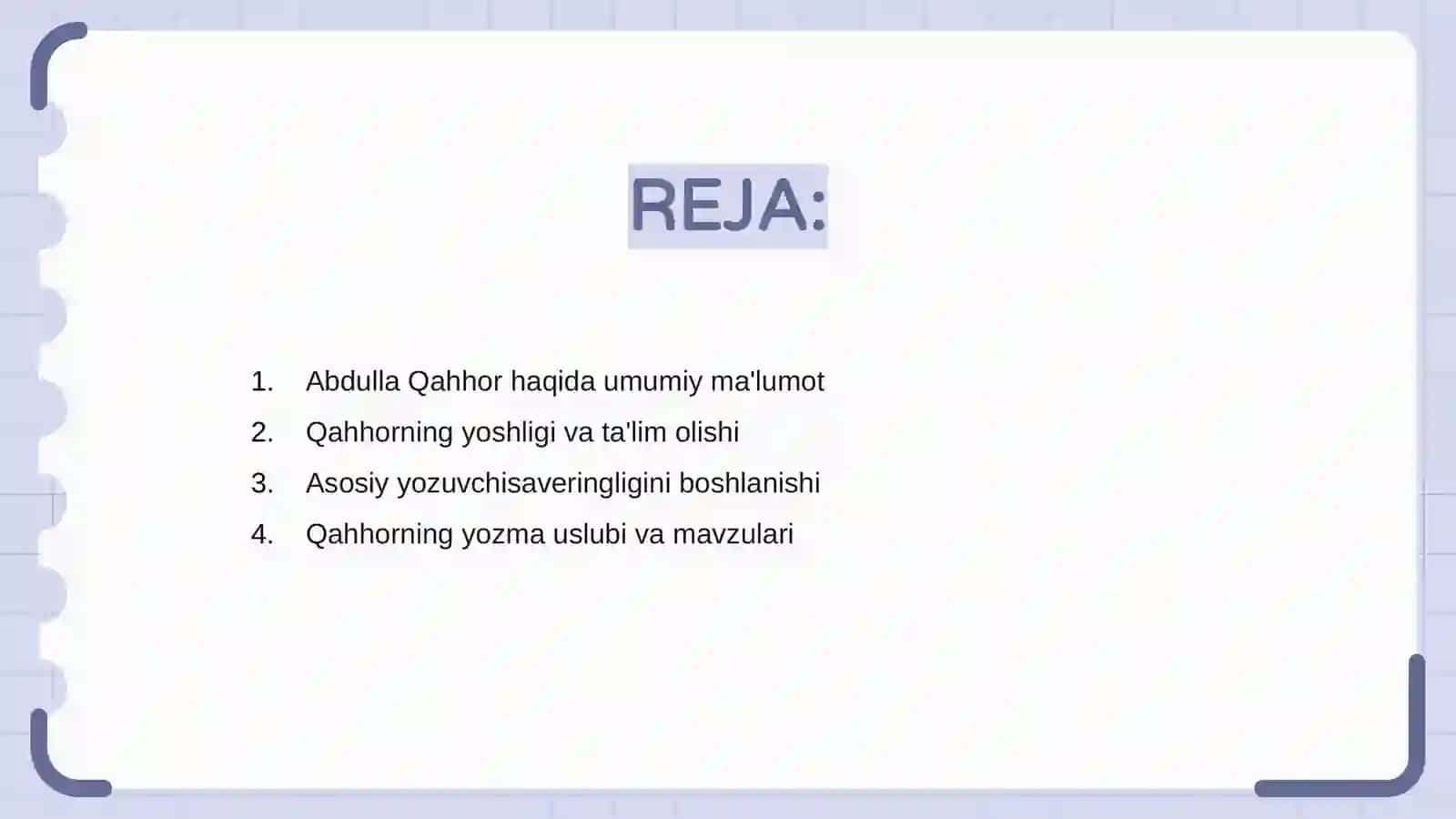 Abdulla Qahhor hayoti va ijodi 2