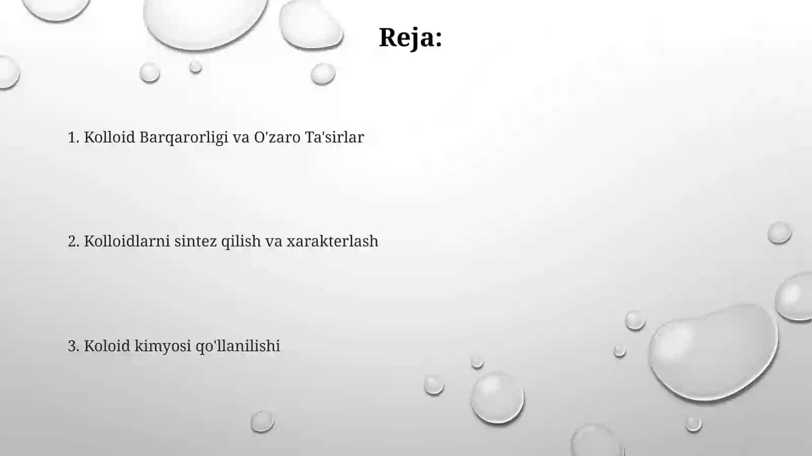 Kalloid kimyo fanining maqsad va vazifalari 2