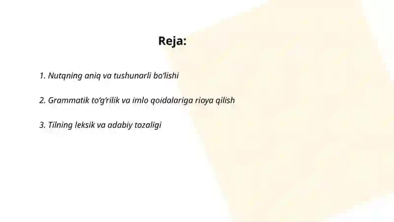 Oʻqituvchi nutqiga qoʻyilgan talablar 2