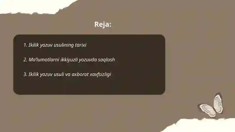 Ikilik yozuv usuli va hisob registrlari 2