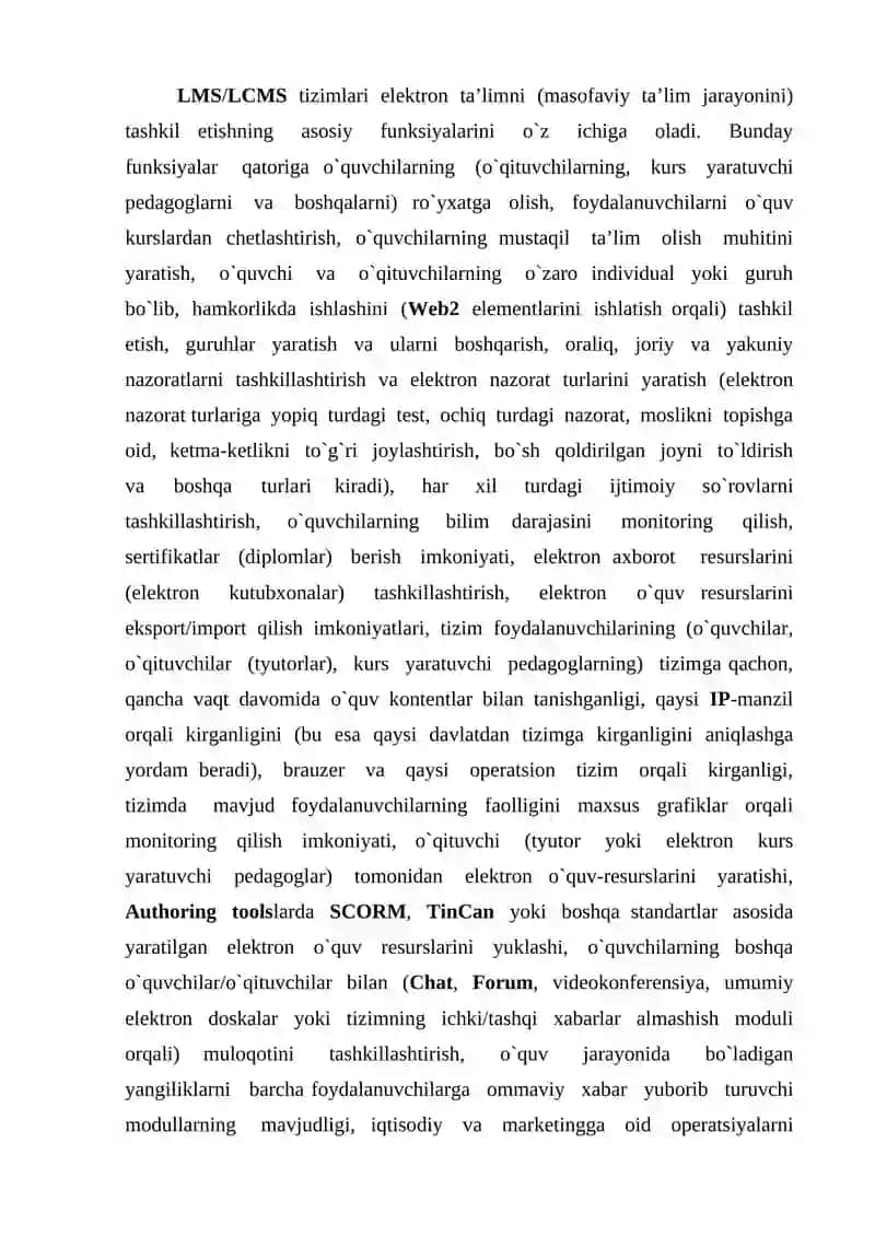LMS MOODLE TIZIMI 2