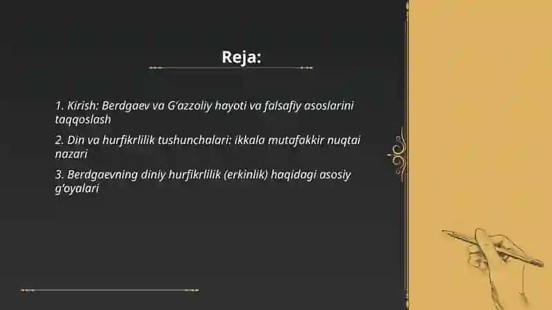 Din va Hurfikrlilik 2