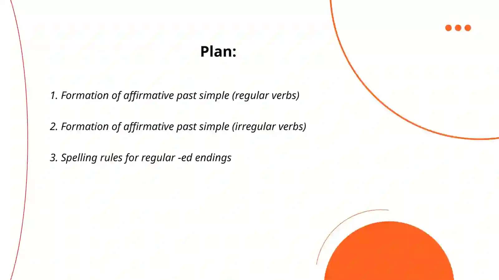 Past simple 2