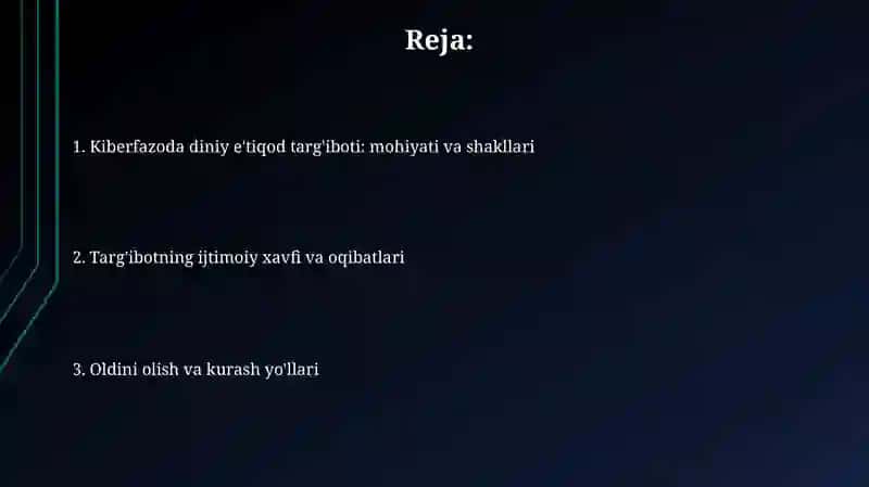 Kiberfazoda diniy e'tiqod targ'iboti 2