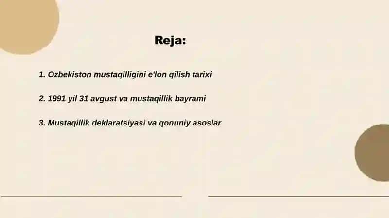 Ozbekiston mustaqilligi 2