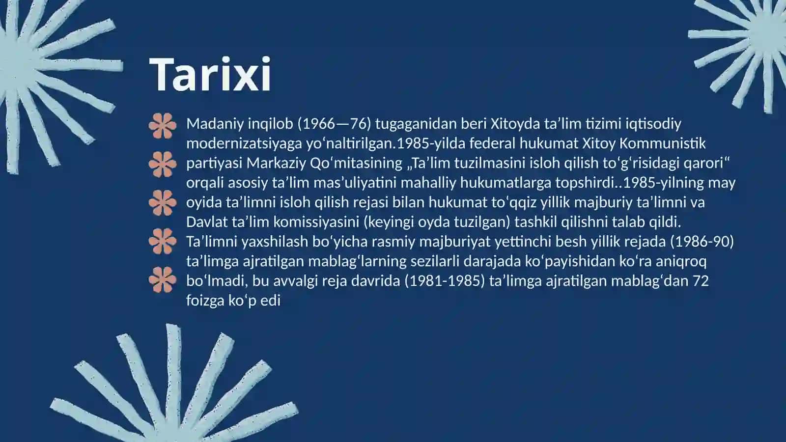 Xitoyning davlat ta'lim tizimi va kelib chiqishi tarixi 2