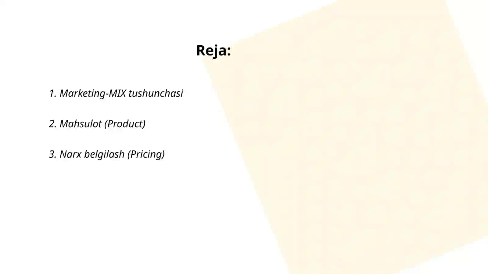Marketing-MIX tushunchasi 2