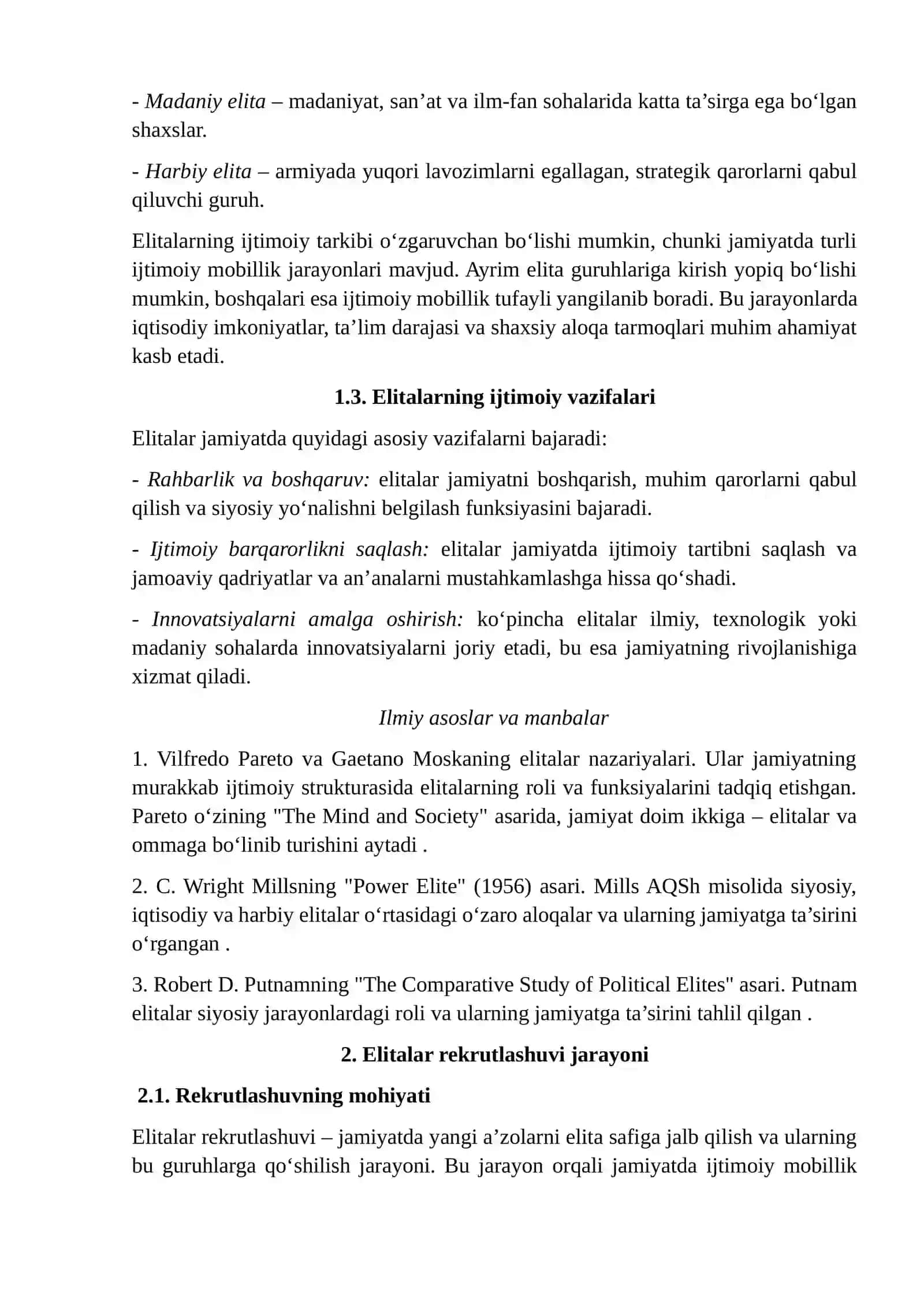 Elitalar rekrutlashuvi 2