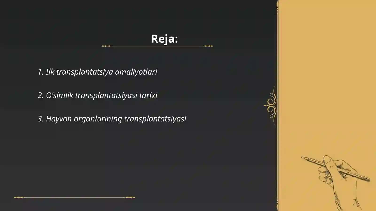 Transplantatsiya rivojlanish tarixi 2