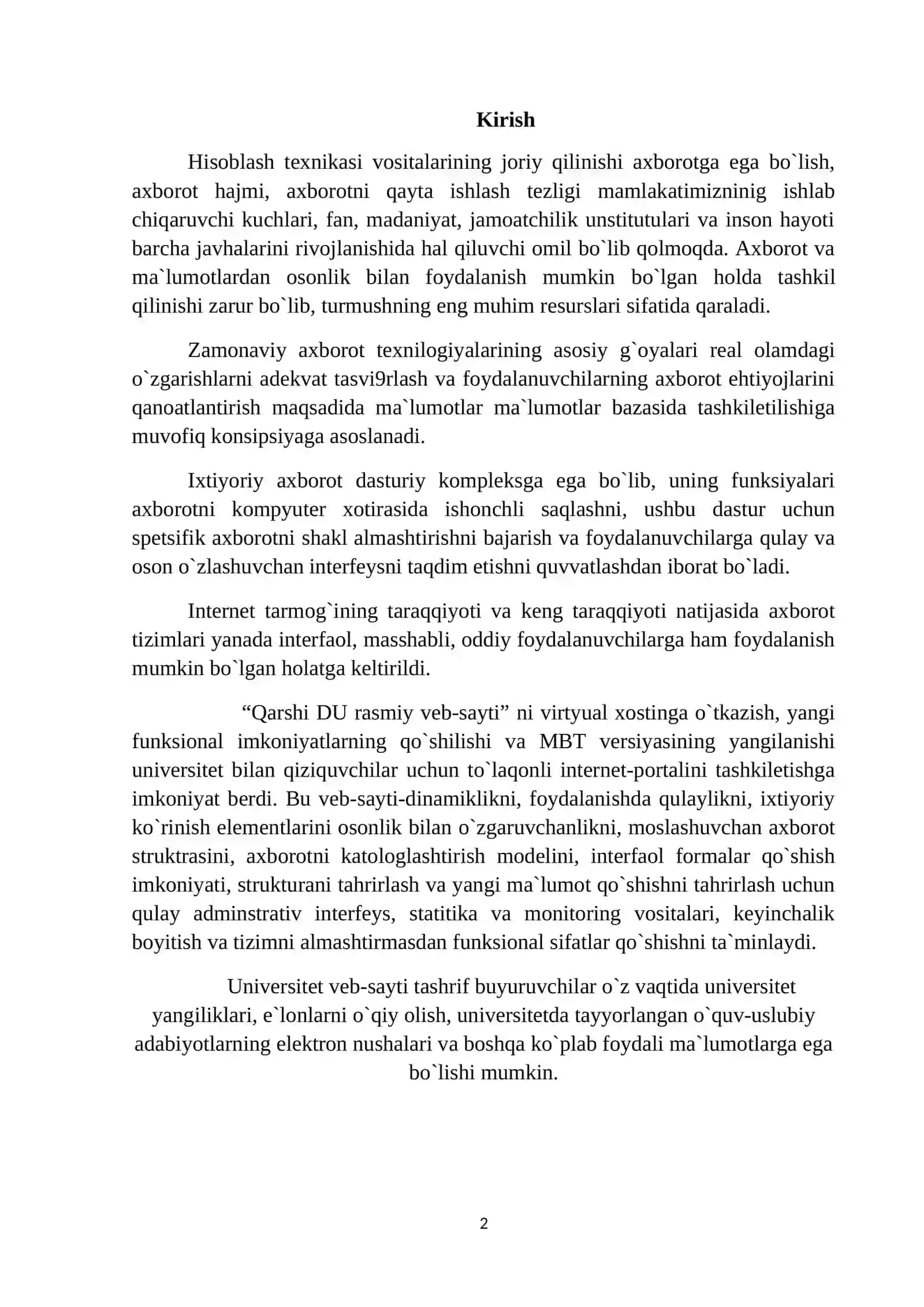 Web-sahifalar va ularni yaratish vositalari 2
