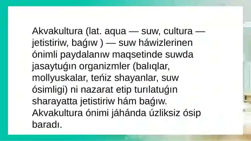 Akvakultura 2