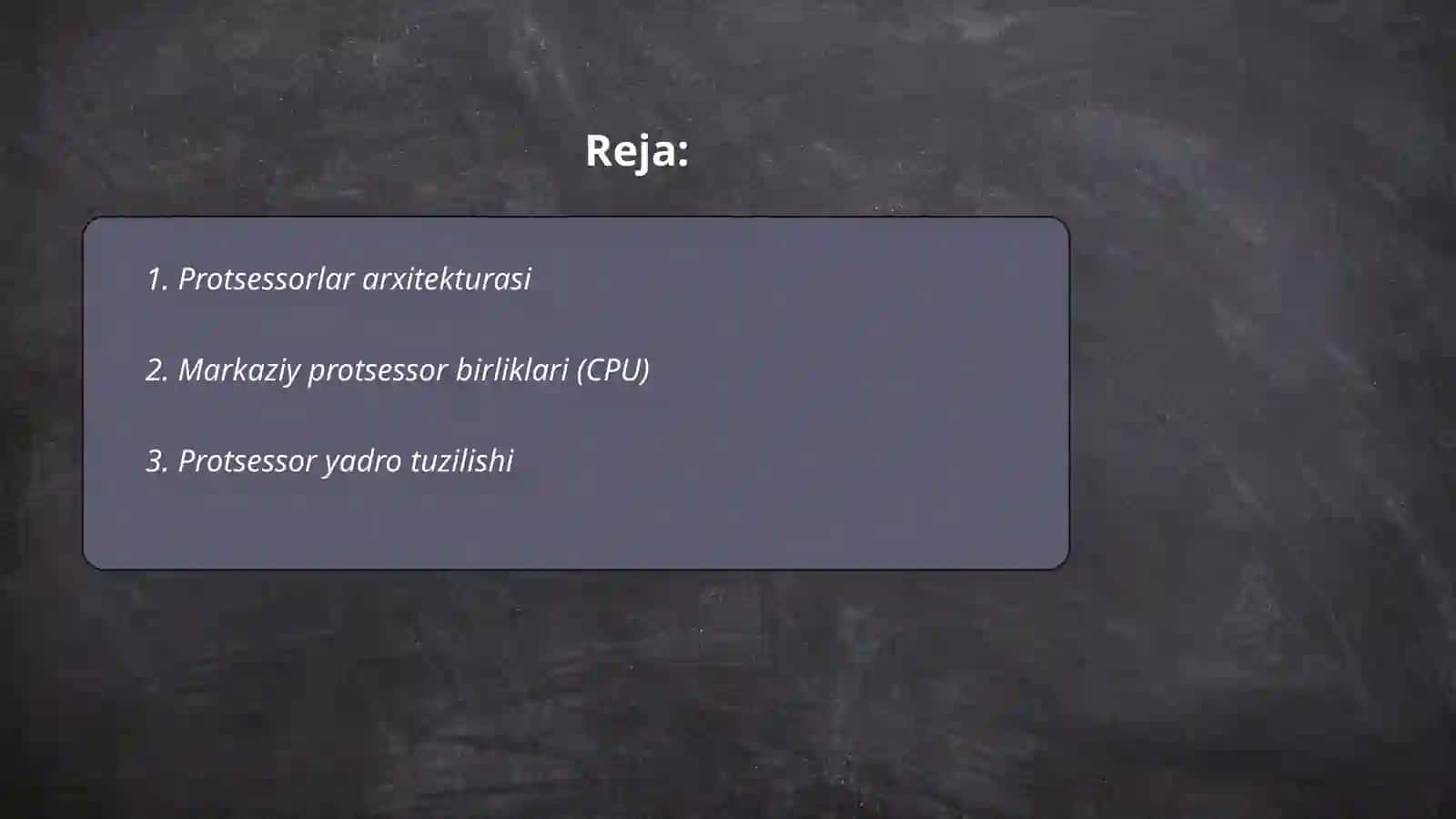 Protsessorlar tuzilishi 2