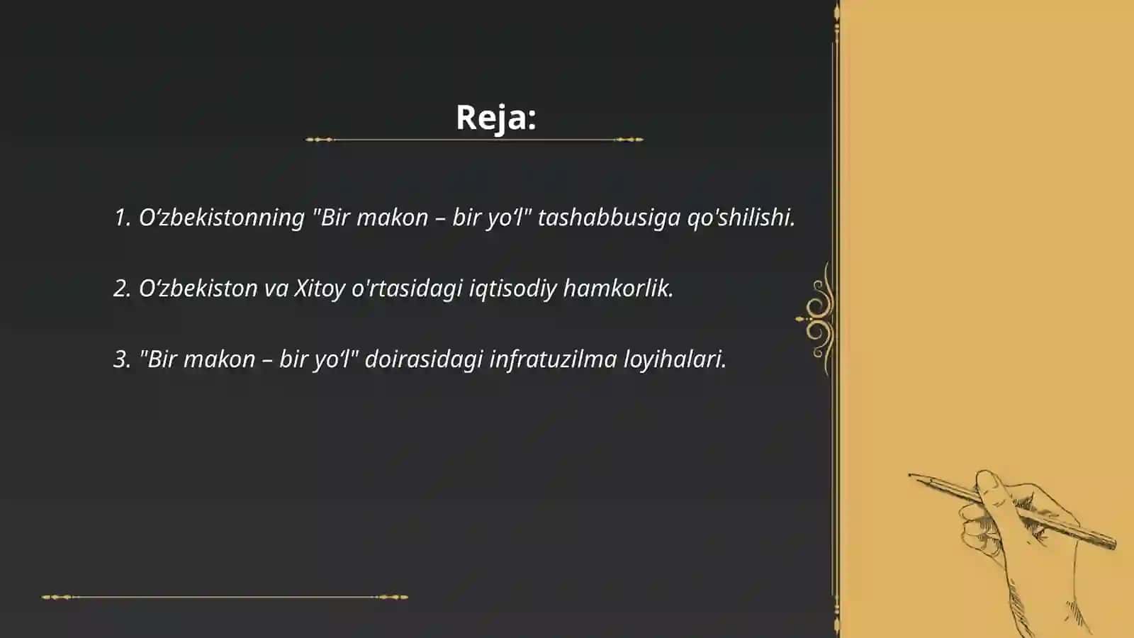 “Bir makon – bir yo‘l” xalqaro forumi 2