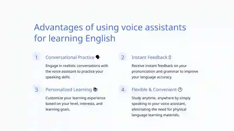 Voice assistance for learning English 2