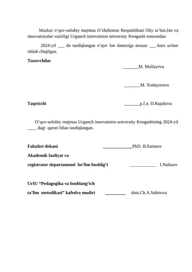 ONA TILI O‘QITISH METODIKASI 2