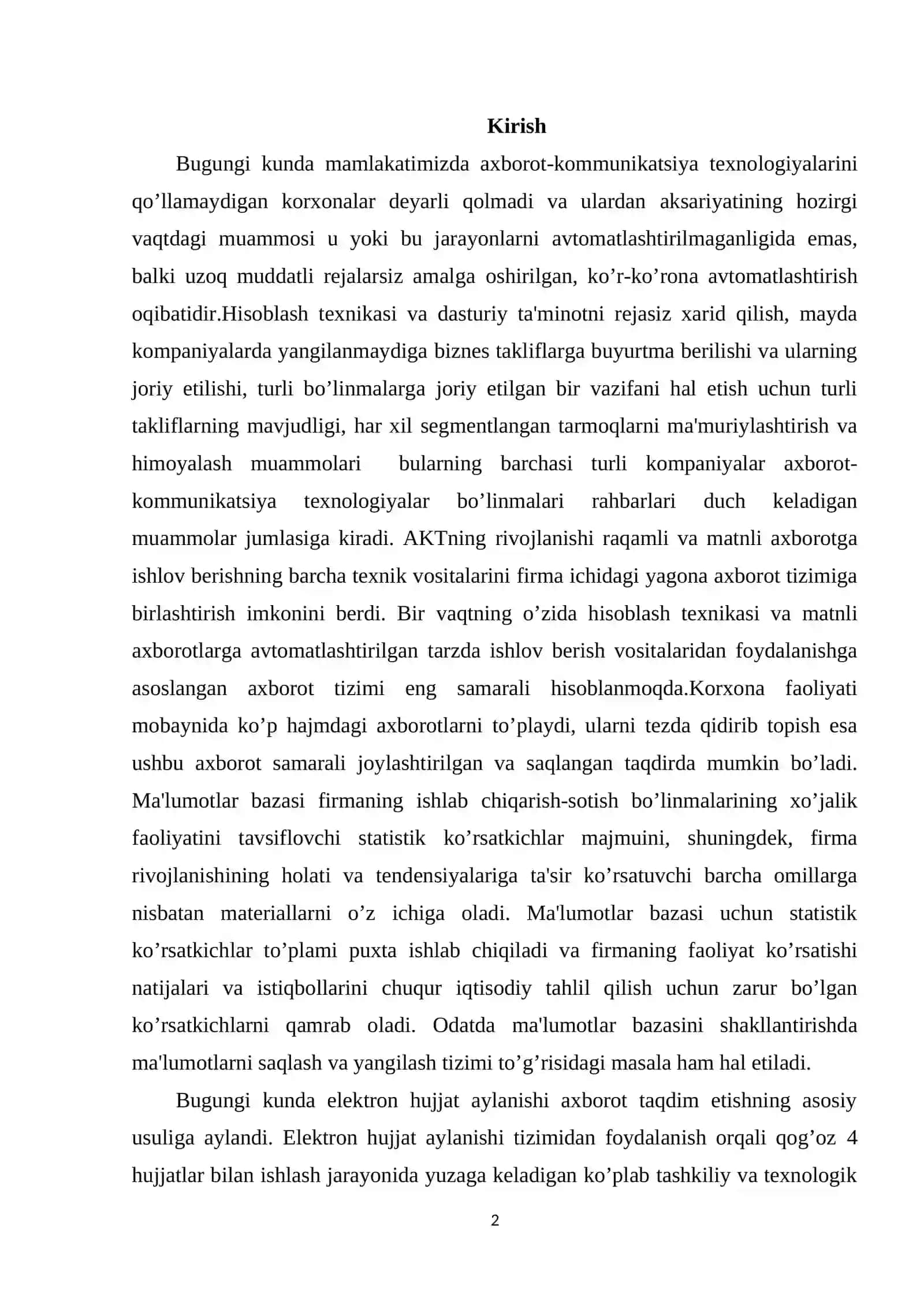 Fakultetdagi ma'lumotlar ba'zasini loyihalash 2