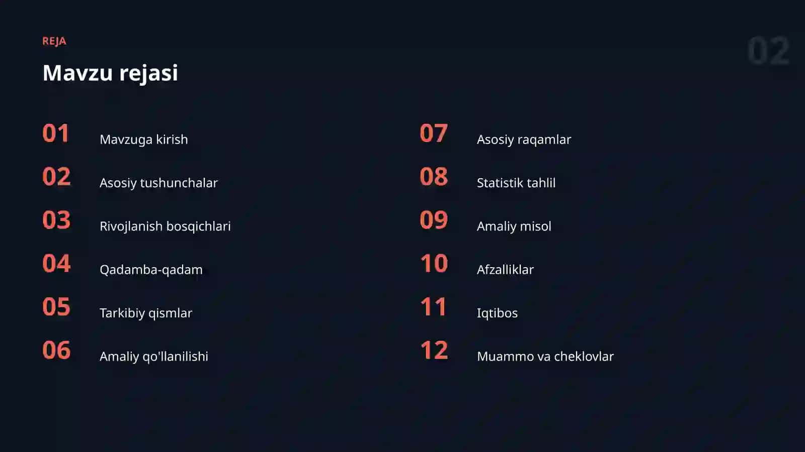 AI MA'LUMOTLAR BILAN ISHLASH 2