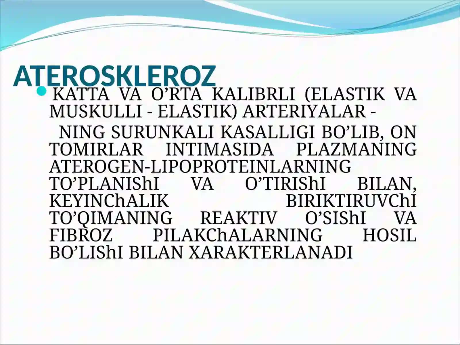 ATEROSKLEROZ. Ю.И.К. СТЕНОКАРДИЯ 2