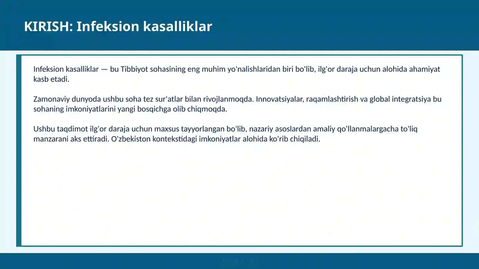 Infeksion kasalliklar 2