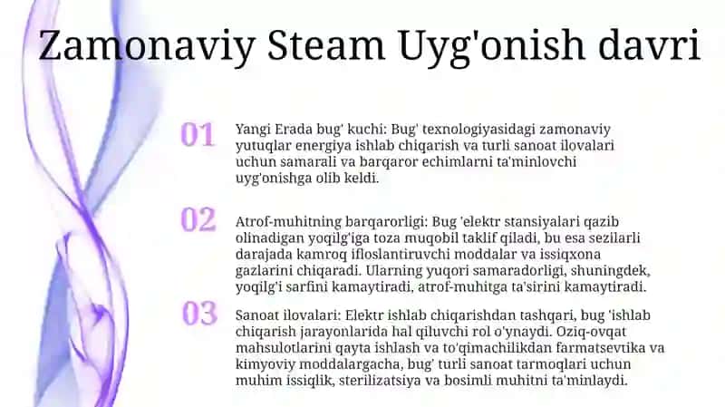Zamonaviy Steam Yondashuvi - Davr Talabi 2