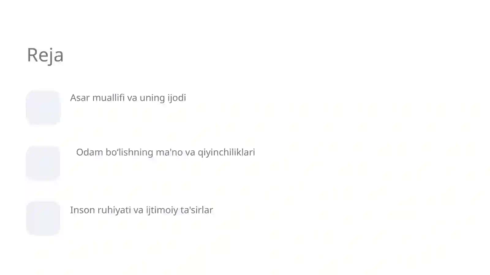 "Odam boʻlish qiyin" asari 2
