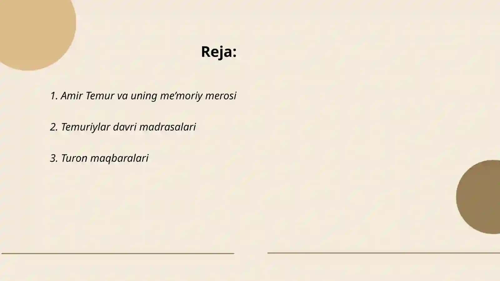 Temuriylar davri memorchiligi 2