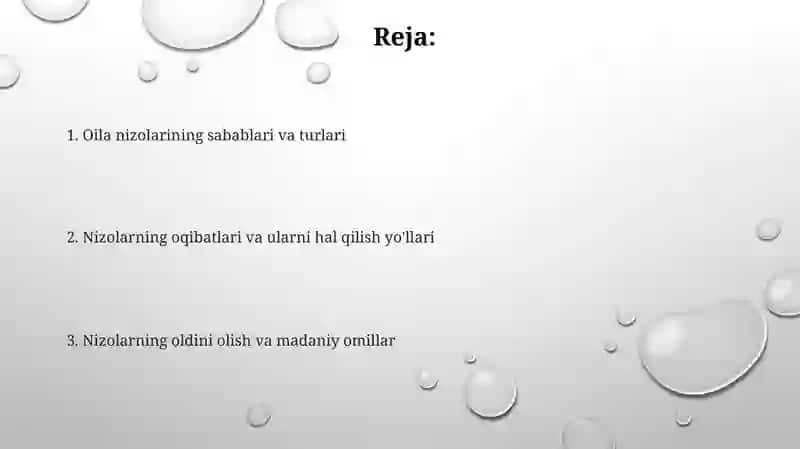 Oilaviy mojorolar vaularning sabablari 2