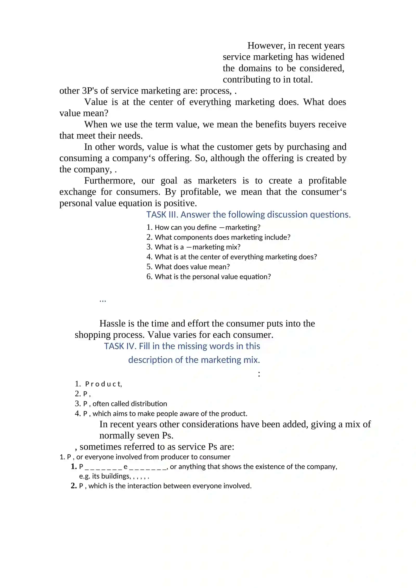 Lesson 15. Defining marketing 2