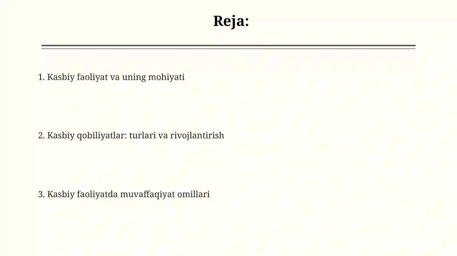 Kasbiy faoliyat va kasbiy qobiliyatlar 2