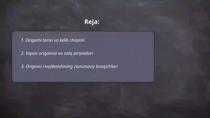 Origame tarixi 2