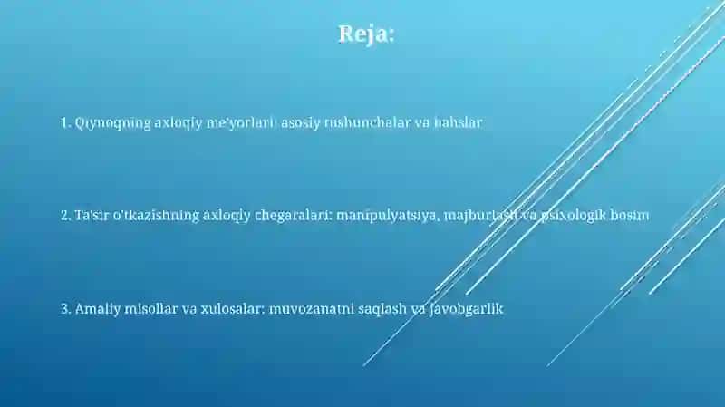 Ishontirishning etik qoidalari 2