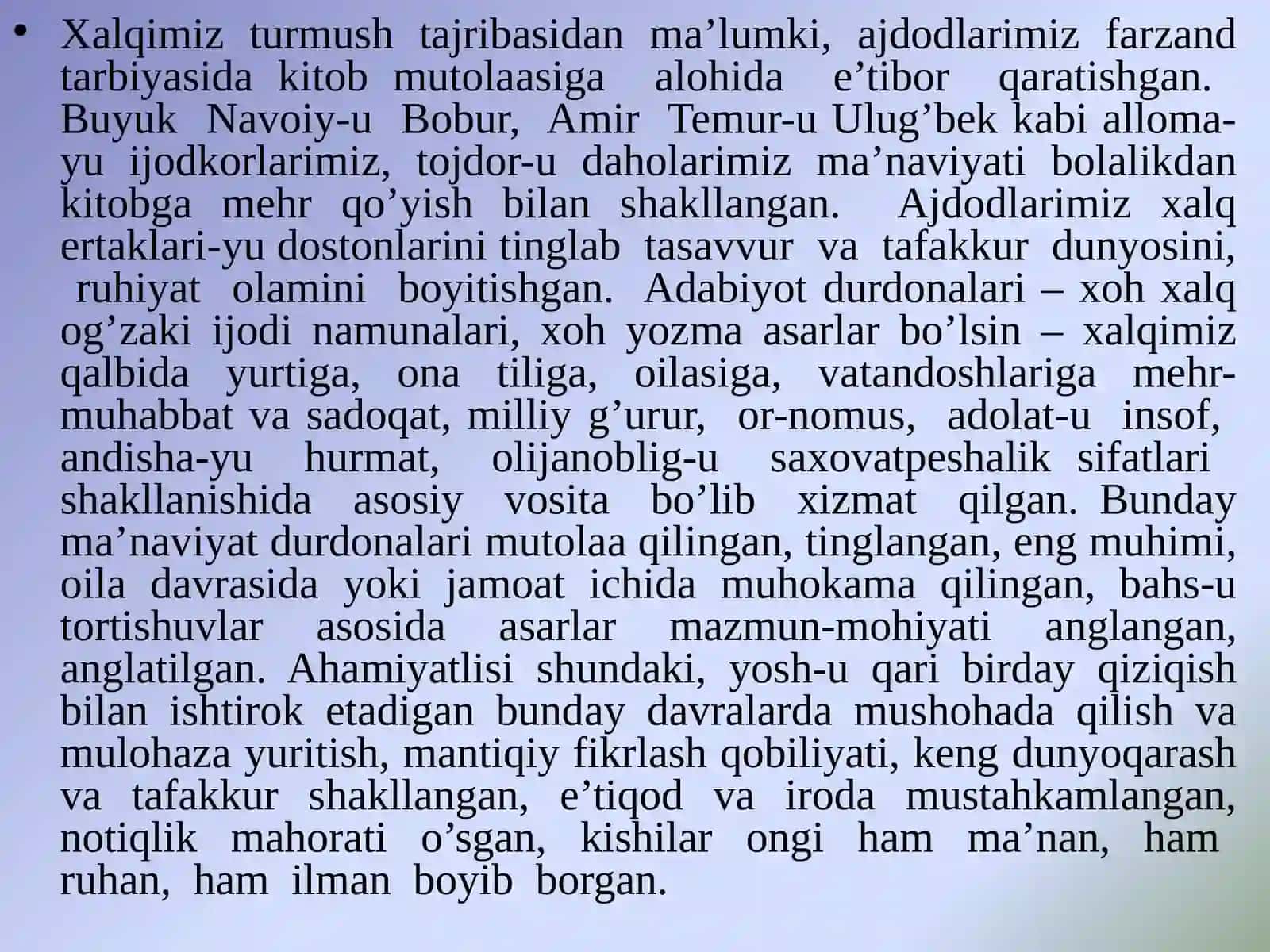 KITOBXONLIK MADANIYATINI OSHIRISHNING ASOSIY OMILLARI 2