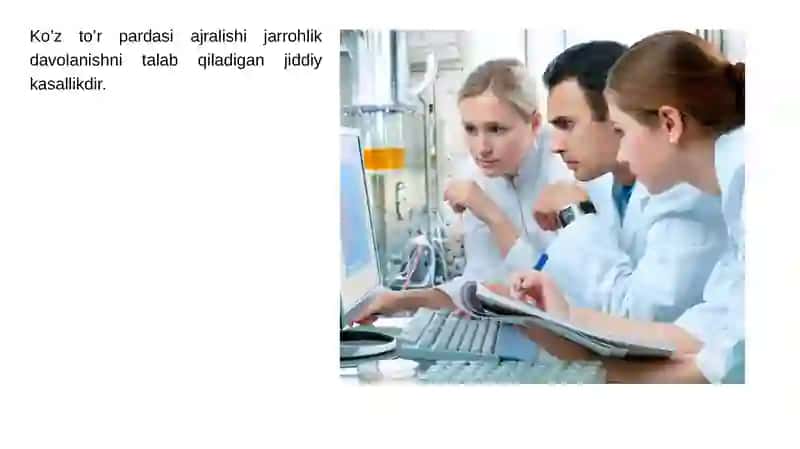Ko'z to'r pardasi ajralishi 2
