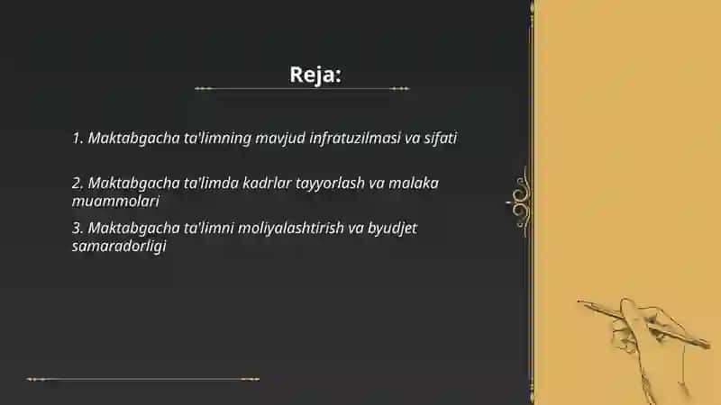 Maktabgacha ta'lim muammolari 2
