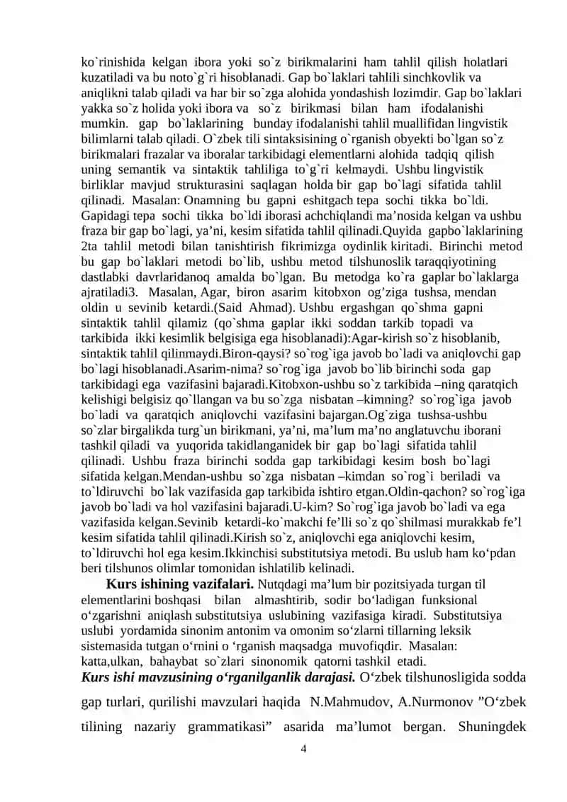 Gap bo`laklari grammatikasi 2
