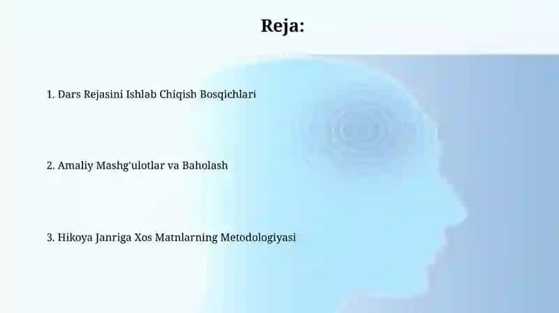Hikoya janriga xos matnlar ustida ishlash metodikasi 2