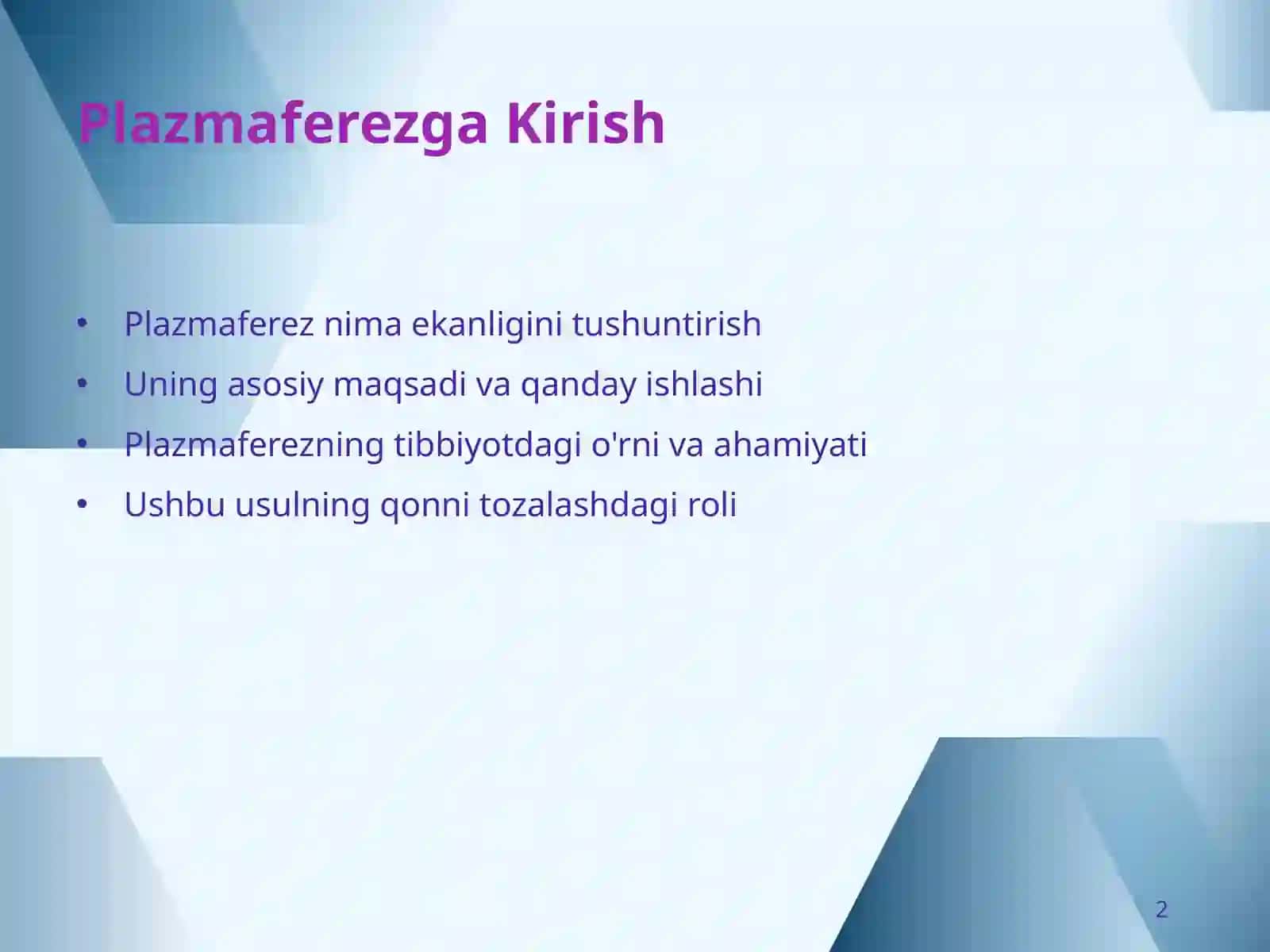 Plazmaferez: Qonni Tozalashning Zamonaviy Usuli 2
