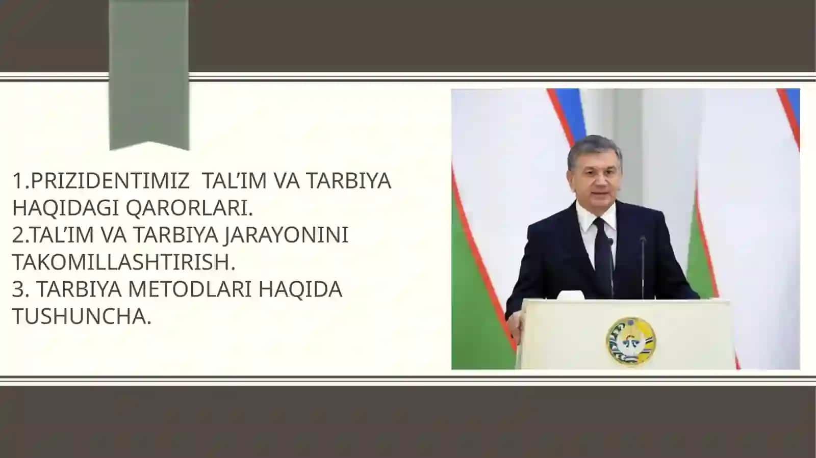 O'zbekiston maktablarida ta'lim tarbiyani takomillashtirish zaruriyati 2