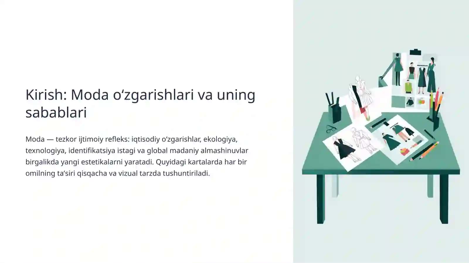 XXI asr boshida jahon modasining konseptual yoʻnalishlari 2