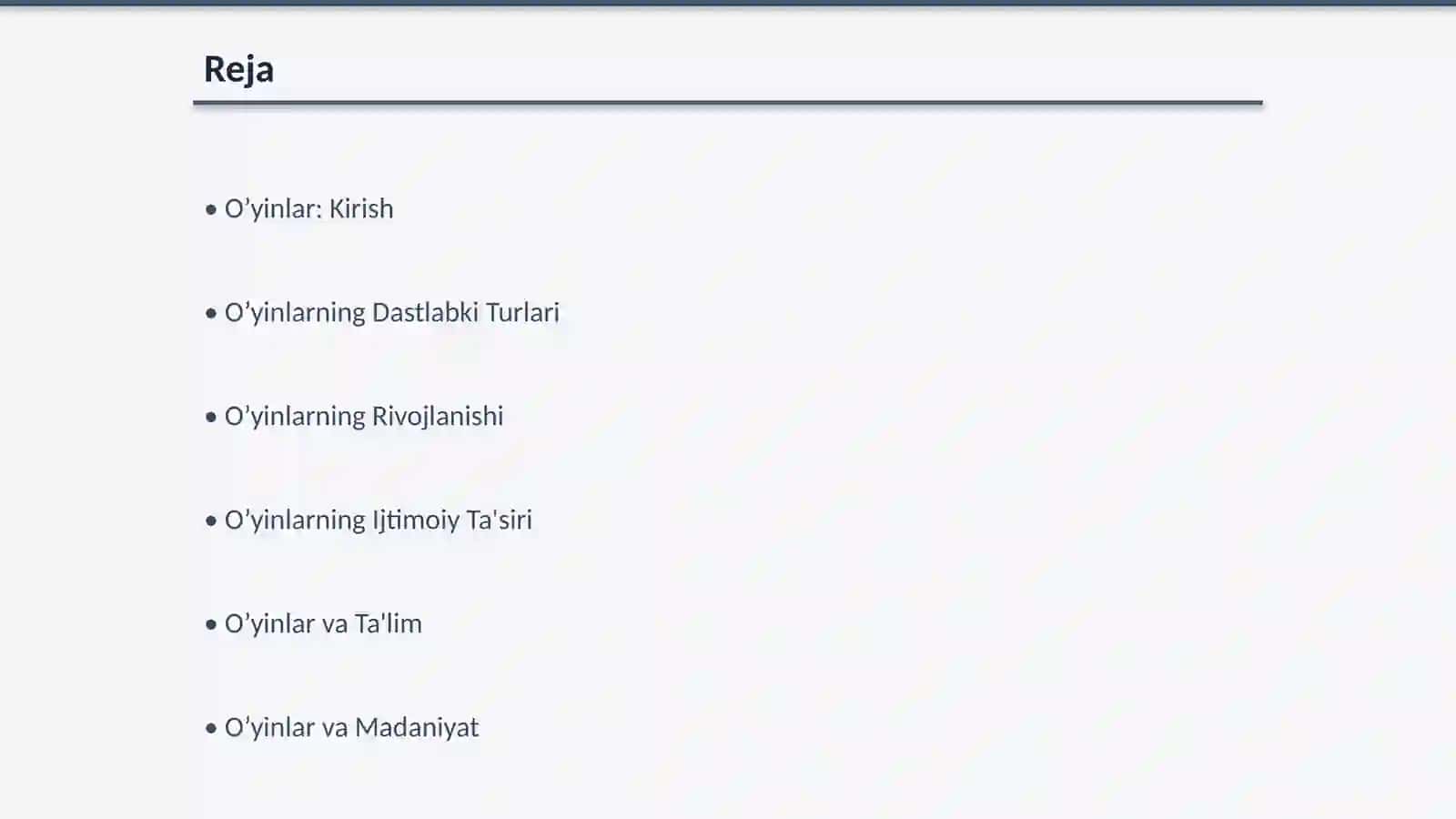 O’yinning Kelib Chiqqan Tarixi 2