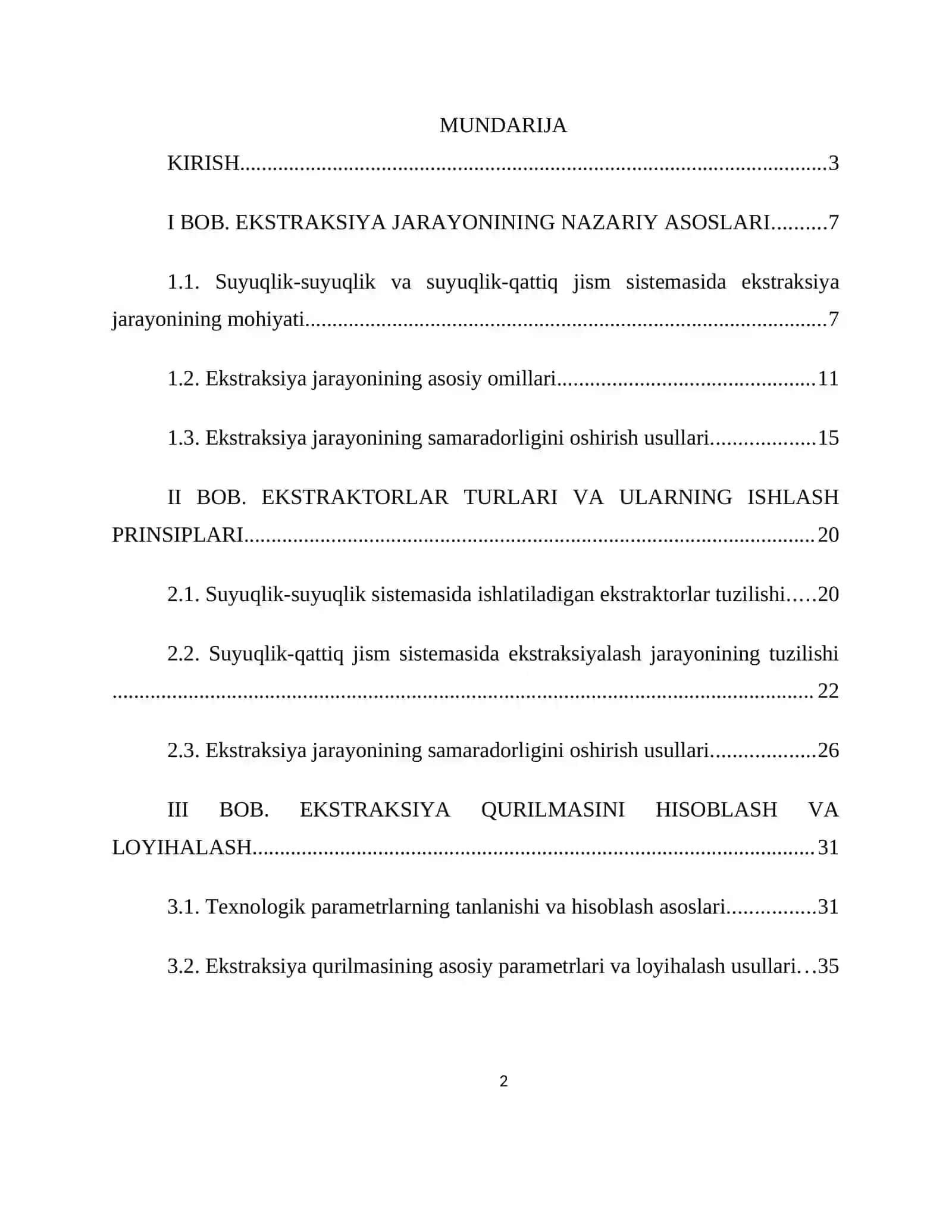 BOB. EKSTRAKSIYA JARAYONINING NAZARIY ASOSLARI 2