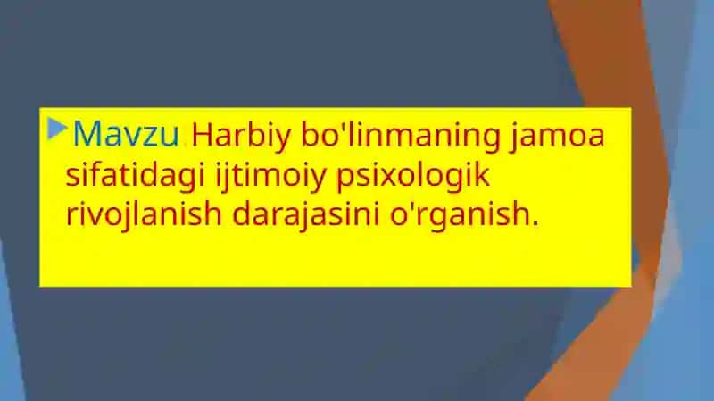 Harbiy psixologiya ta'limi 2
