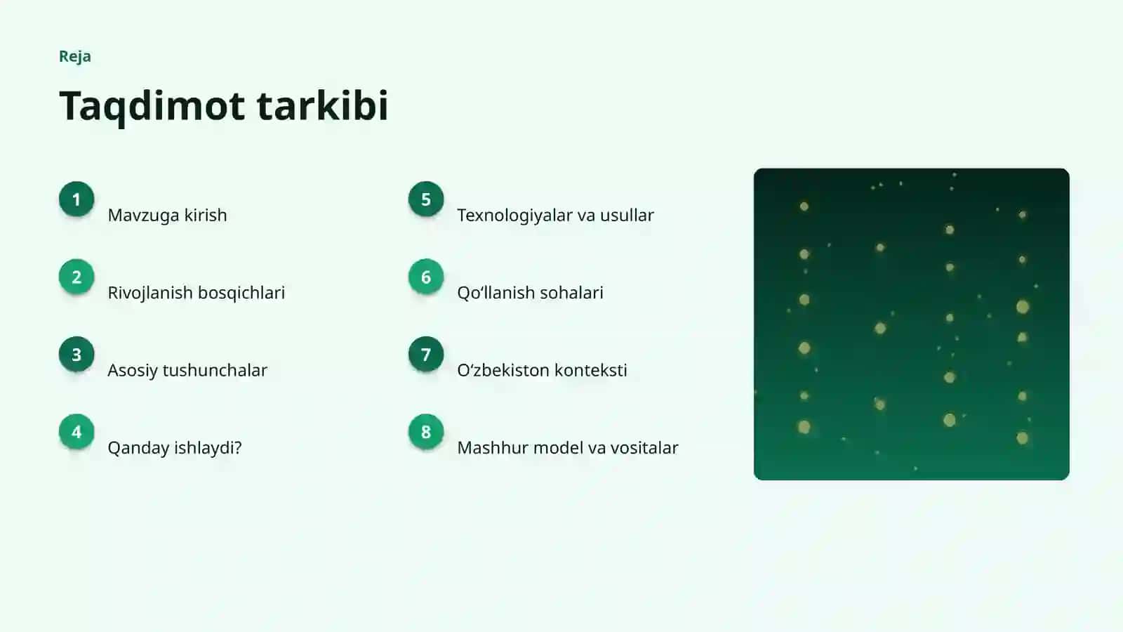 SUNʼIY INTELLEKT • PROFESSIONAL TAQDIMOT 2