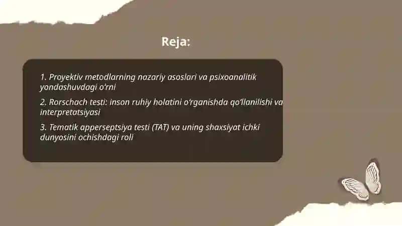 Proyektiv Metodlar 2