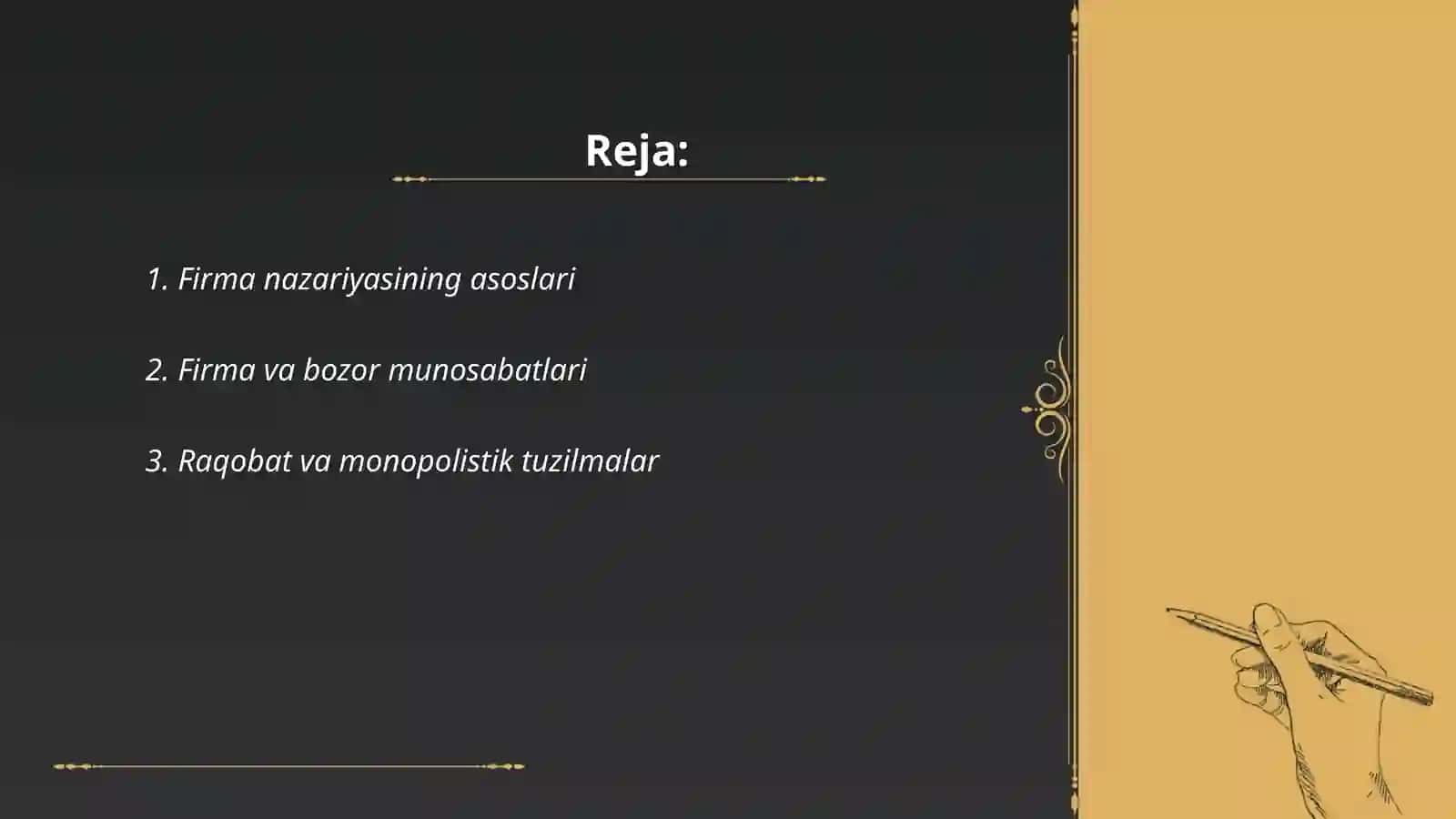 Firma nazariyasining asoslari 2