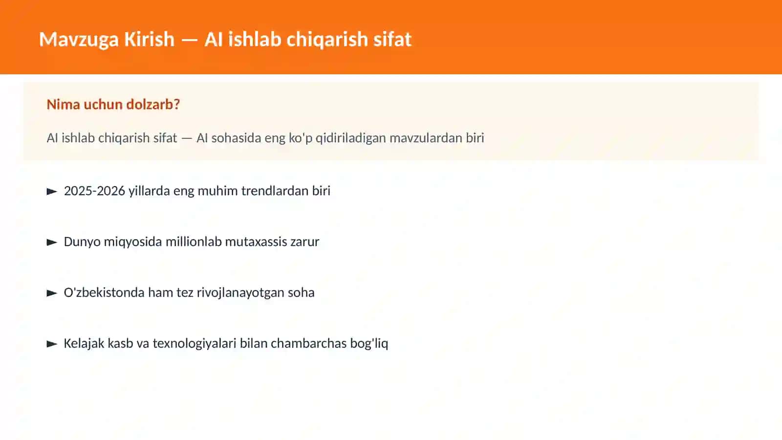 AI AMALIY SOHALARDA 2