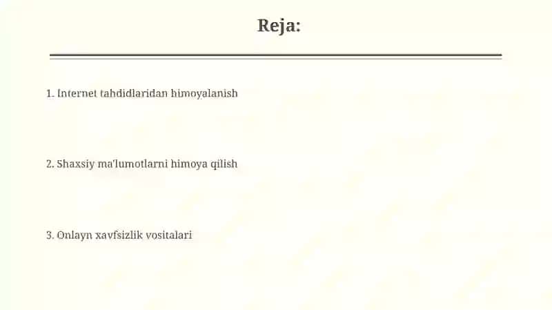 Onlayn tahdidlardan himoyalanish 2