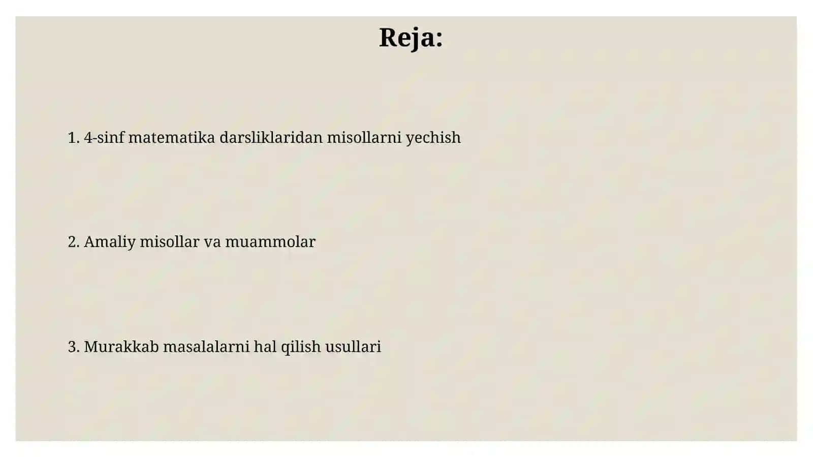 Amaldagi 4-sinf matimatika darsliklari misollari 2